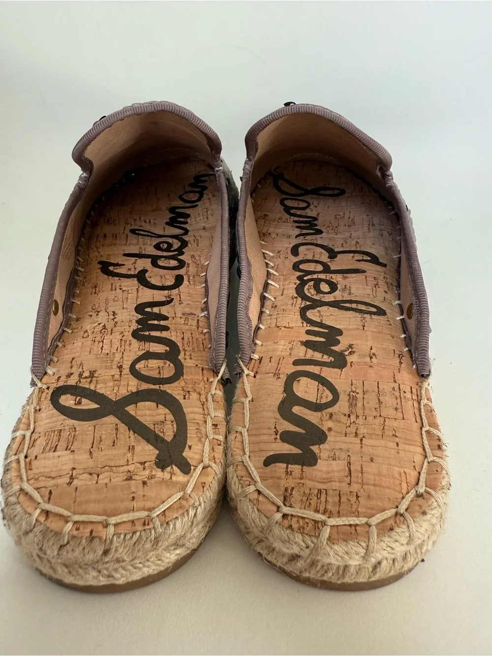 Sam Edelman Silver Sequin Espadrille Slip-Ons